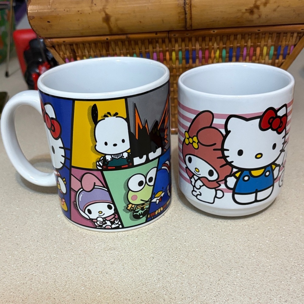 Hello Kitty and My Hero Academia mugs NWT